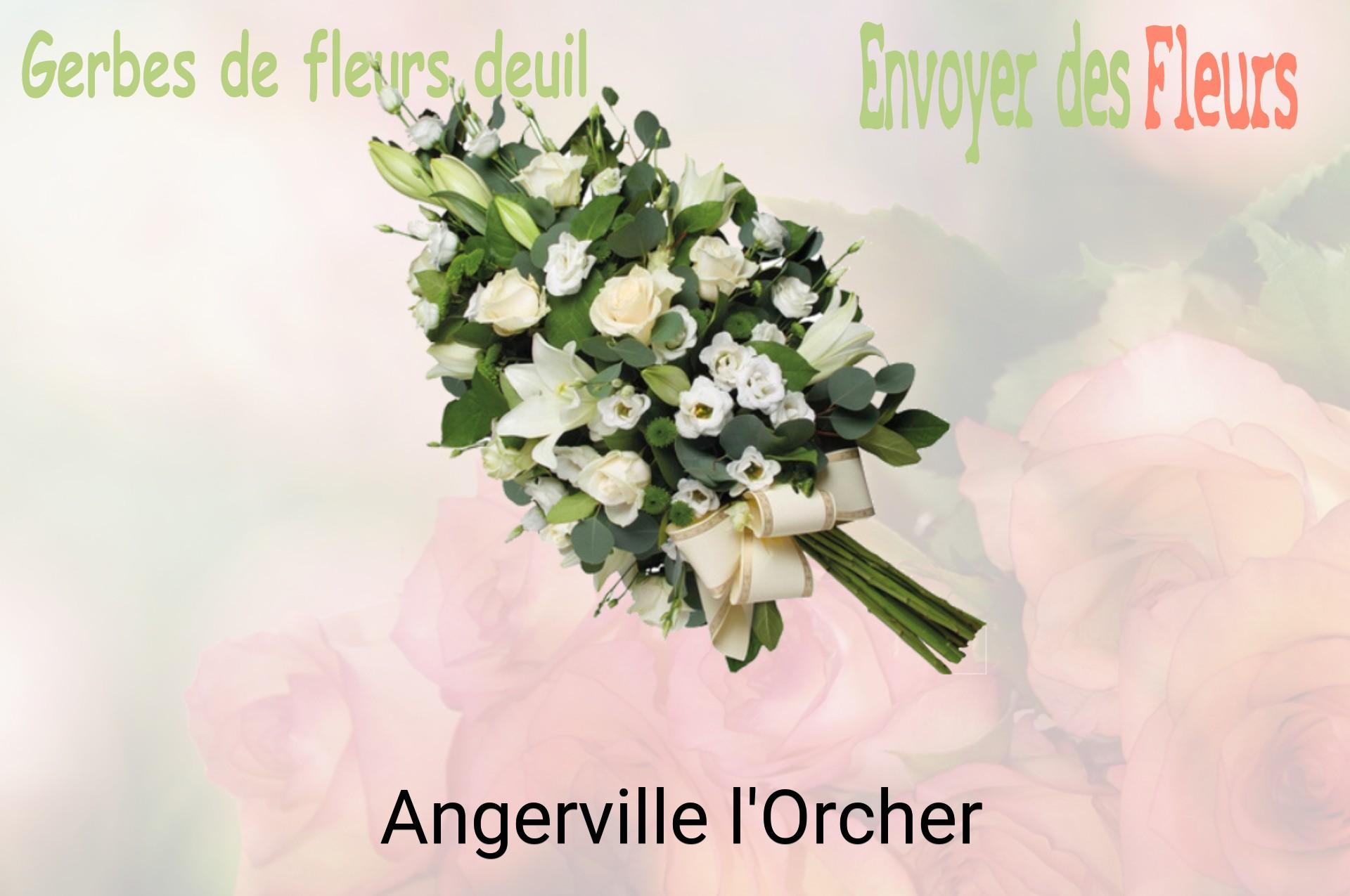Gerbe de fleurs de deuil livrée à Angerville-l'Orcher